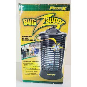 Pest-X Bug Zapper Outdoor Insect Eliminator With Hanging Hook & UV Light NEW